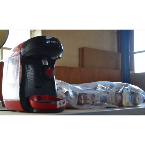 810 - Bosch Coffee Pod Machine + Bag Of Pods