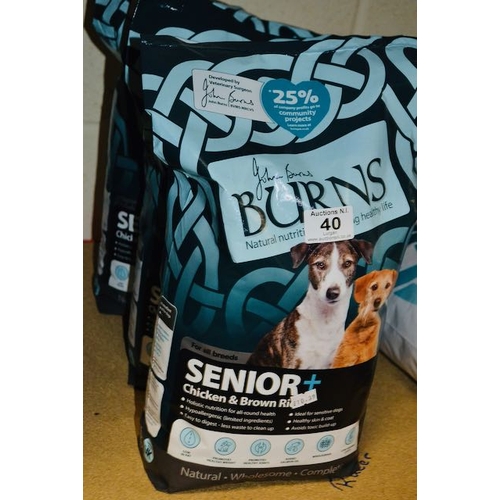 40 - 3 x John Burns Senior Plus Chicken And Brown Rice RRP £31