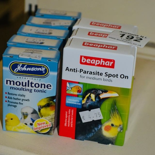 192 - Beaphar Anti parasite Spot On x3 + Johnsons Moulton Tonic