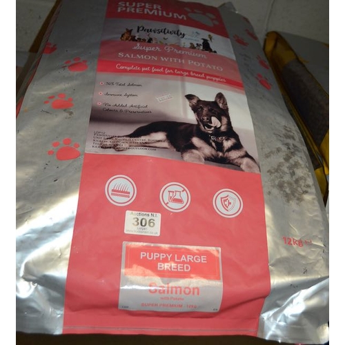 307 - Pawsitivity Super Premium Salmon With Potato Puupy Large Breed 12kg RRP £37