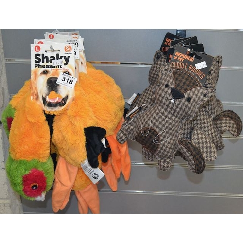 321 - Cuddly Buddy Dog Toy + Shaky Pheasant