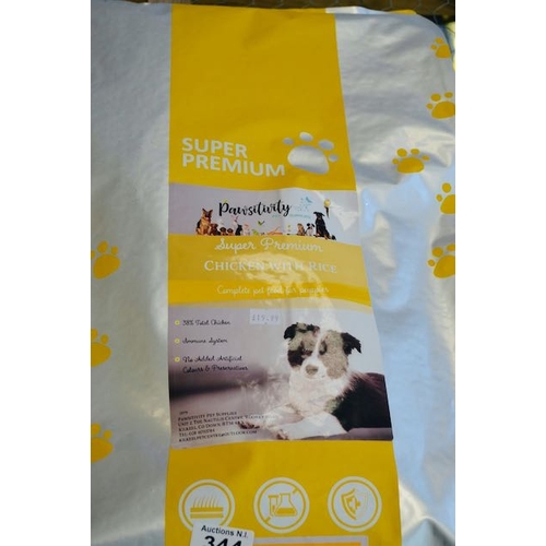 346 - Pawsitivity Super Premium Chicken With Rice 12kg RRP £40