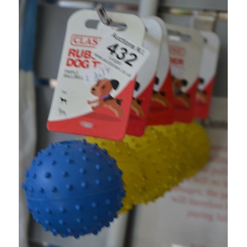 432 - 5x Classic Rubber Pimple Bell Ball