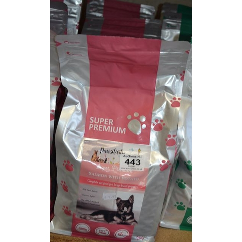 443 - 4x Pawsitivity Super Premium Salmon with Potato 2kg Food Bag RRP £40