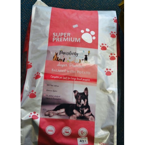 452 - Pawsitivity Super Premium Salmon with Potato 12kg Food Bag RRP £40