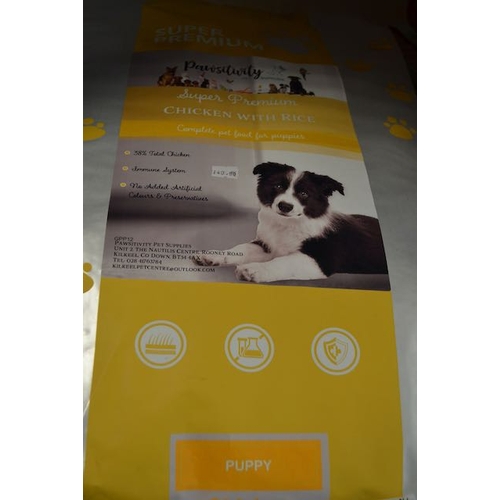 454 - Pawsitivity Super Premium Chicken with Rice 12kg Food Bag RRP £40