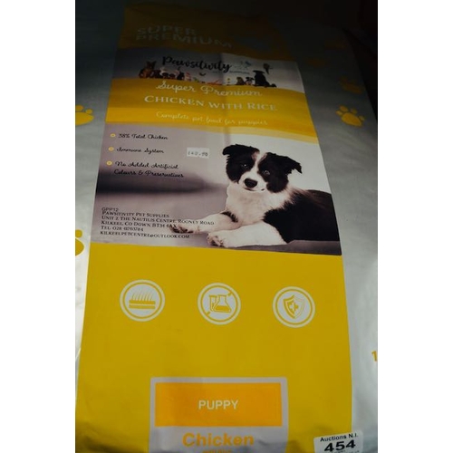 455 - Pawsitivity Super Premium Chicken with Rice 12kg Food Bag RRP £40