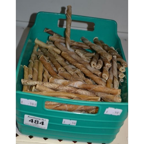 484 - Large Lot of Rawhide Rope Treats