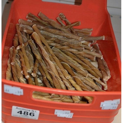 486 - Large Lot of Rawhide Rope Treats