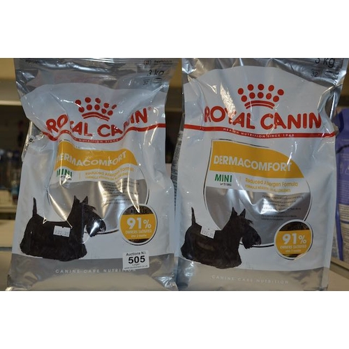 505 - 2x Royal Canin Dermacomfort Mini 3kg Bag RRP £45