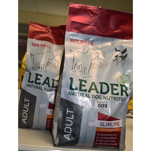 509 - 2x Connolly's Red Mills Leader Natural Dog Nutrition Slimline Medium Breed 2kg RRP £25