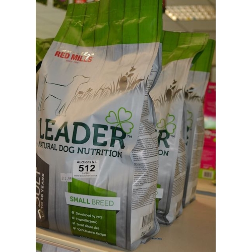 512 - 3x Connolly's Red Mills Leader Natural Dog Nutrition Small Breed 2kg RRP £39