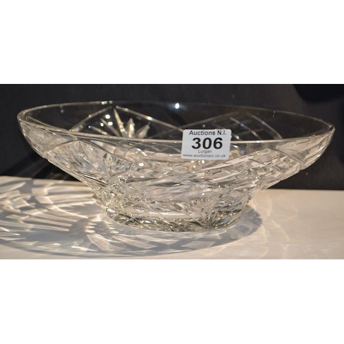 306 - Large Crystal Bowl