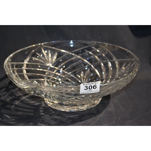 306 - Large Crystal Bowl