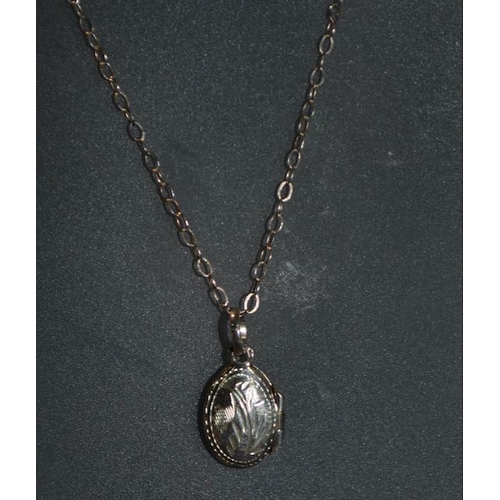 317 - Silver Locket Necklace