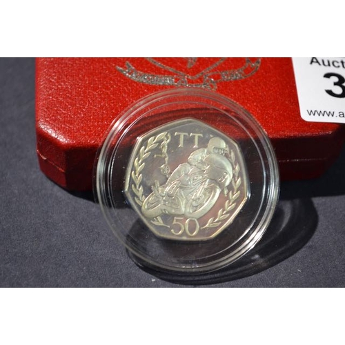 333 - 1981 Silver Proof T.T. Races Joey Dunlop 50P With Cert