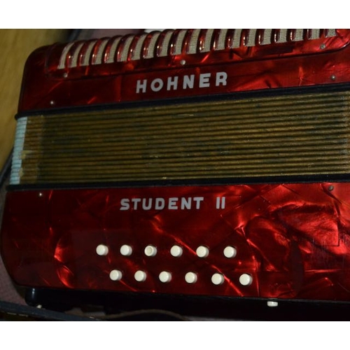 359 - Hohner Student II Accordian In Box