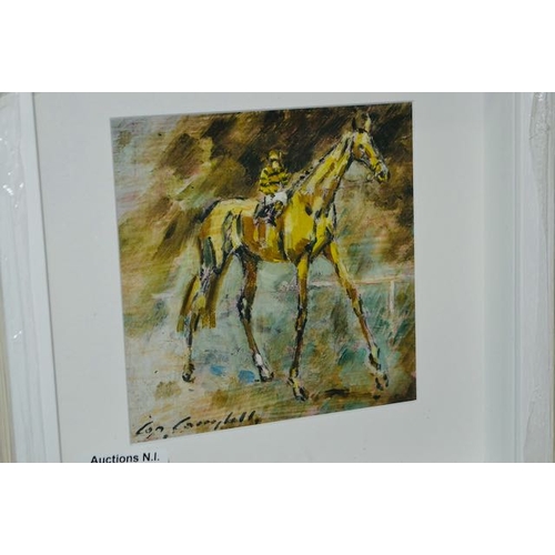 370 - Box Framed Con Campbell Print - Horse