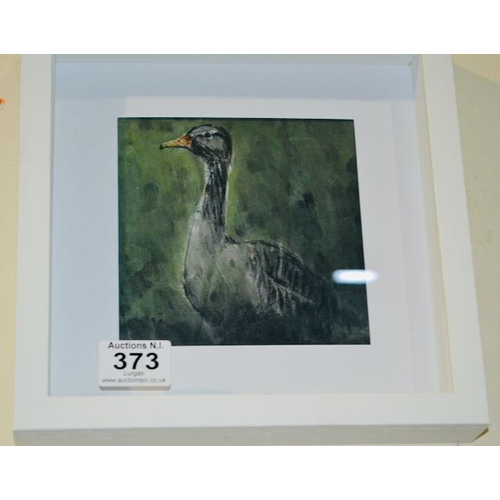 373 - Box Framed Con Capmbell Print - Goose