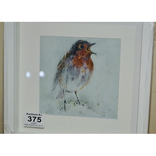 375 - Box Framed Con Campbell Print - Robin