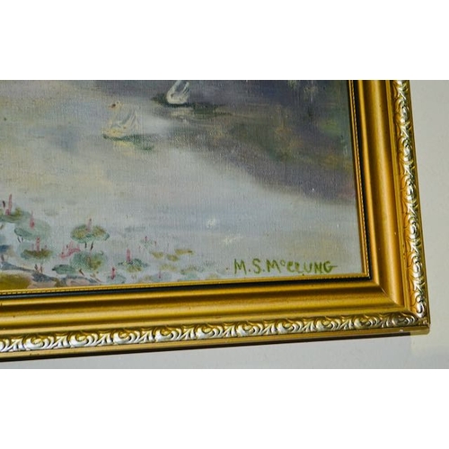 379 - Framed Oil Signed Hobson '82