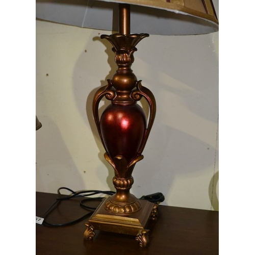 388 - Urn Style Table Lamp With Shade