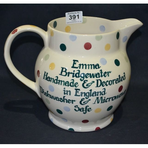 391 - Large Emma Bridgewater Jug - Approx 9