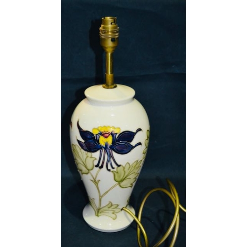 392 - Large Moorcroft Table Lamp - 1'4 Approx