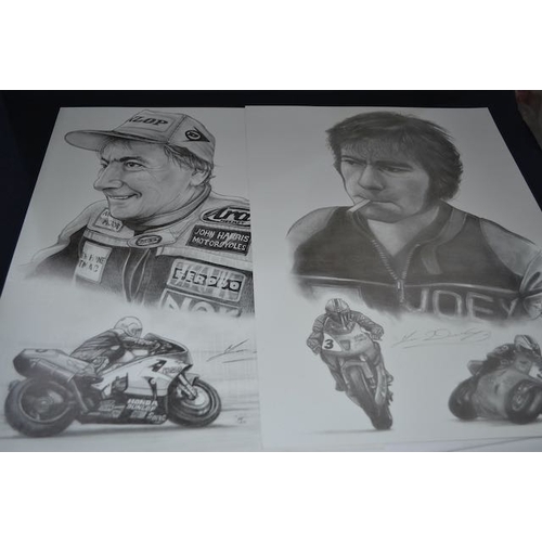 445 - Selection Of Joey Dunlop Prints Incl Ltd Ed