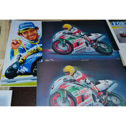 445 - Selection Of Joey Dunlop Prints Incl Ltd Ed