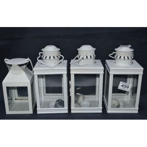 459 - 4 x Lantern Candle Holders