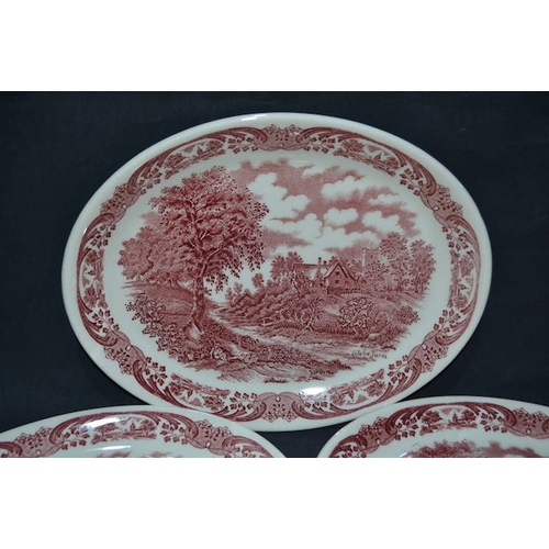 460 - 4 x Grindley & Co Staffordshire Platters