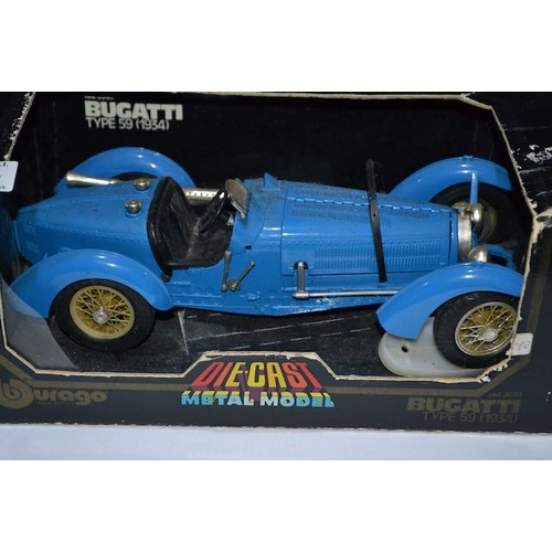 464 - Burago Bugatti Type 59 1934 Model Boxed