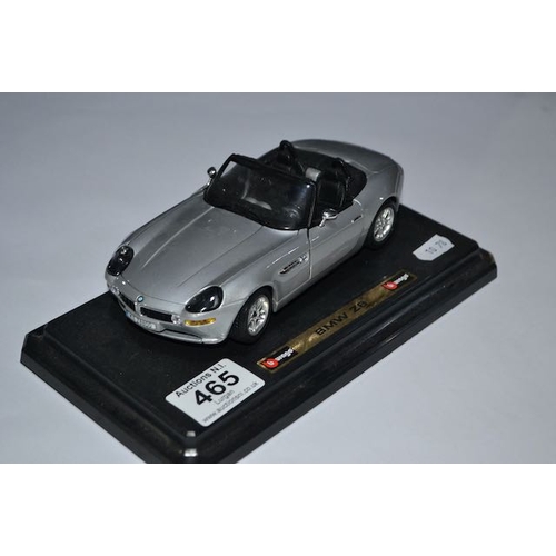 465 - Burago BMW Z8 Mounted Model