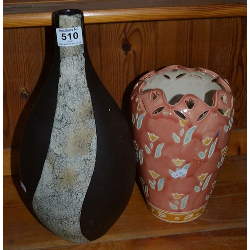 510 - Decorative Vase x 2