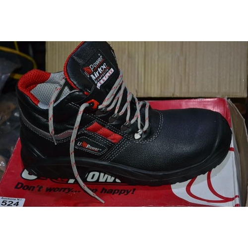 524 - U Power Safety Work Boots Size 8