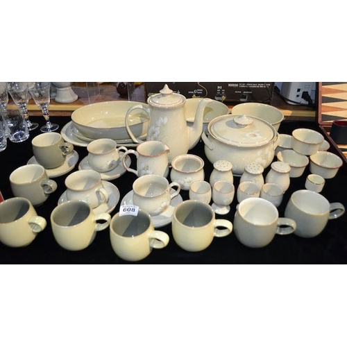 608 - Large Denby Tea/Dinnere Service - Approx 37 Pc