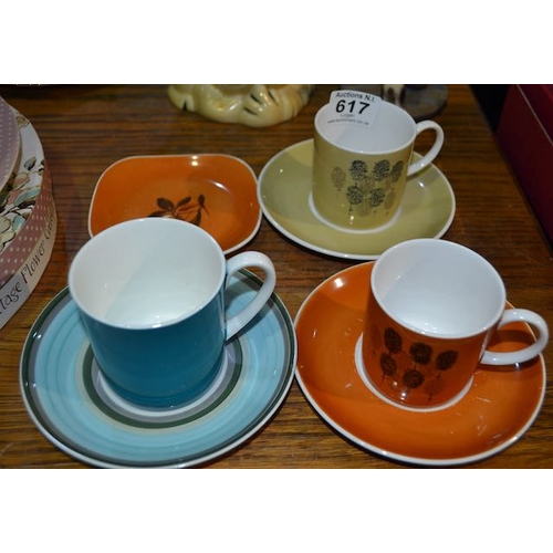 617 - 7pc Susie Cooper teaset