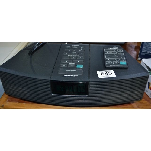 645 - Bose Alarm Clock Radio With Remote