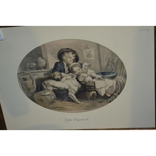 552 - Pair Of Ornate Prints Incl Little Vagabonds