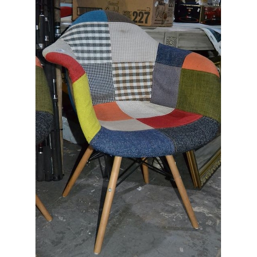 556 - Pair Of Patchwork Tub Chairs