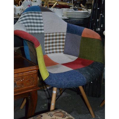 556 - Pair Of Patchwork Tub Chairs