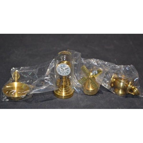 575 - 4 x Boxed Brass Miniatures