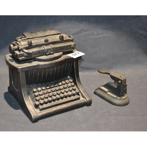 577 - Ornamental Typewriter & Stapler