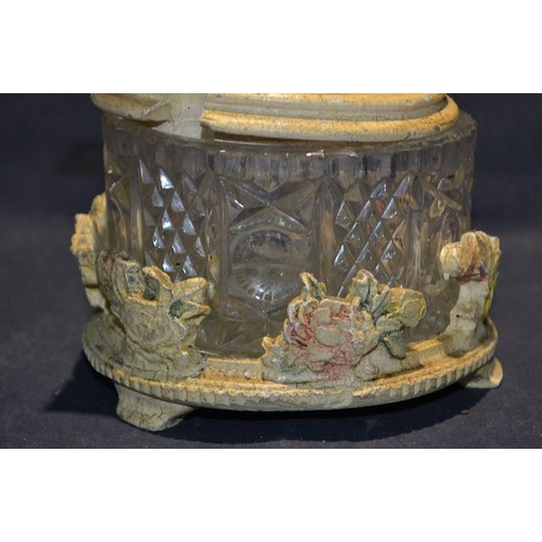 583 - Ornate Lidded Cherub Sugar Bowl