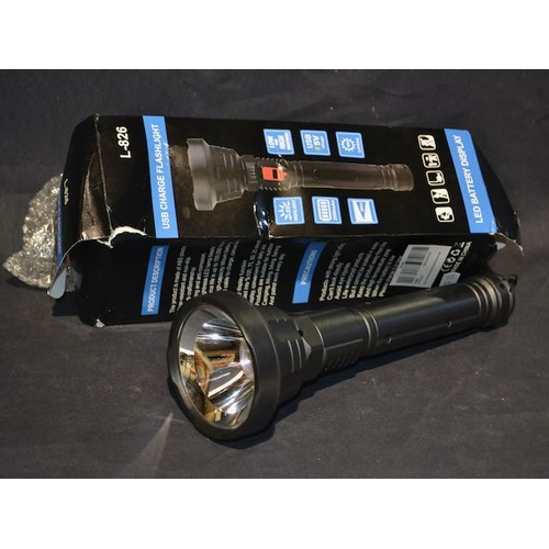 595 - USB Charge Flashlight - Boxed