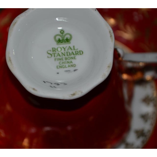 602 - Royal Standard Fine Bone China 16pc Teaset