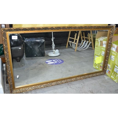 762 - Large Gilt Framed Mirror 43