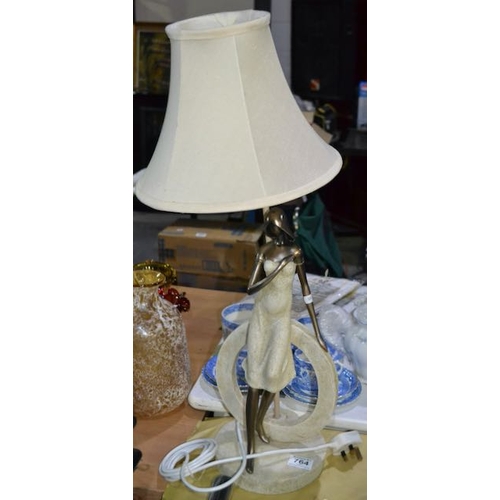 764 - Contemporary Lady Figurine Lamp