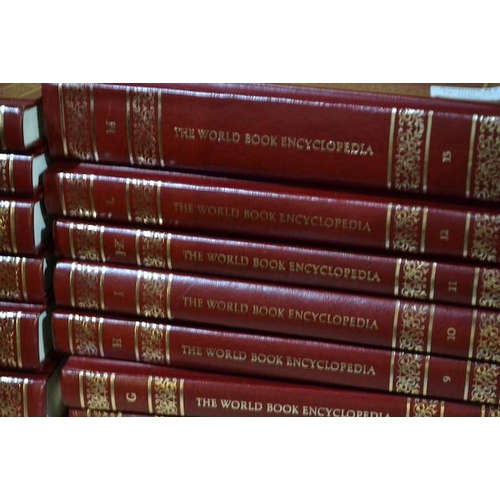 438D - Collection of Approx 24 x Hardback World Book Encyclopedias